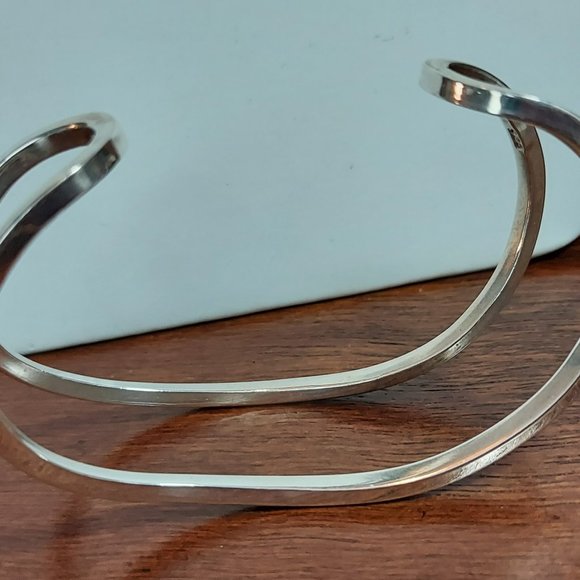 Sterling Bracelet Pop Art Signed and Hallmarked - Picture 4 of 5